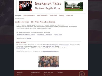Backpack Tales - West Wing Fan Fiction