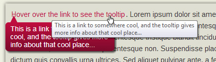 Tooltip demo using the title attribute