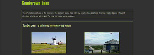 Sandgrown Lass website