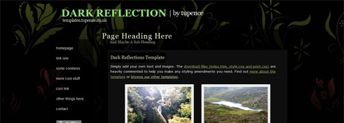 Dark Reflection template