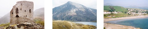 Collage of Snowdonia's attractions