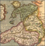 Humphrey Lhuyd's map of Wales