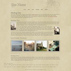 Old Poster website template