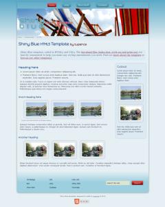 Shiny Blue website template