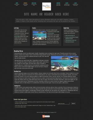 Slate Grey website template